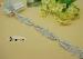 Iron On Bling Bling Decorative Rhinestone Beaded Trim , Rhinestone Bridal Trim