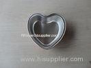 Wrinkle free foil casserole dishes with coated heart shape , aluminium food trays for hotel
