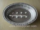 6L Oval Large disposable aluminum roasting pans For Baking Turkey Roaster