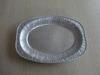 Embossed Oval aluminum foil serving tray full size disposable for frozen food