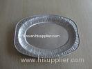 Embossed Oval aluminum foil serving tray full size disposable for frozen food