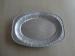 Embossed Oval aluminum foil serving tray full size disposable for frozen food