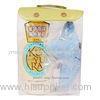 General-purpose plastic garment bags button pouch with handle / gusset