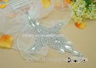 Handmade Silver Beaded Crystal Appliques For Wedding Dresses