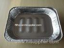 0.1mm Silver Disposable turkey roasting pan / aluminum foil food container
