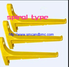 400mm GRP fiberglass composite spiral type cable support