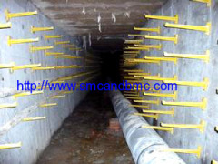 400mm GRP fiberglass composite spiral type cable support