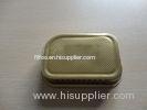 Eco friendly airline foil takeaway containers golden coated for meal