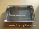 Aluminum Disposable Tin Foil Dishes for Airline Catering Serving Rectangle shape