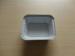 Rectangle Aluminium Foil Containers With Lid For Food Storage white coated 450ML