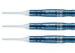 Harrows Aura 95% Tungsten 18g Soft Tip Custom Dart Barrels With Blue Colour Coated