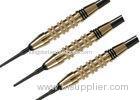 18g 2BA Soft Tip Brass Dart Barrels With Chroming Finish Gold Color