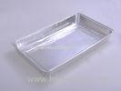 Professional Recycling Rectangle Aluminum Foil Serving Trays For Airline Catering