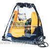 Stylish waterproof drawstring backpack / clear drawstring PVC beach bag
