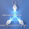 Custom personalized gifts PVC, METAL white flashlight key chains, Mini Led Keychain