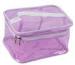Plastic PVC gift bag with white handle and zipper thickness 0.2-0.5mm
