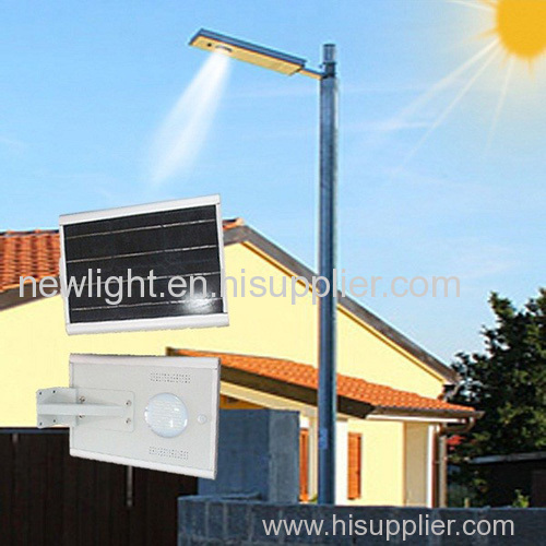 Integrated solar light for street and garden