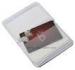 Red credit card / ID plastic card holder by 100% heat-seal technique 9x16.5cm