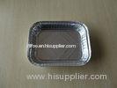 Half size disposable aluminum food storage container