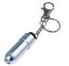 waterproof mini bright PS, PVC Material led flashlights keychain for Promotional gifts