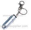 waterproof mini bright PS, PVC Material led flashlights keychain for Promotional gifts