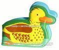 Printing yellow duck waterproof plastic baby bath book , EVA bath books for babies