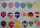 Standard PET Plastic Custom Dart Flights With Flag / Snow Pattern