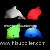 Customized design gifts dolphins shaped PVC, Color changing Mini Led Keychain