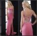 Split Front Maxi Dress Sheath Sweetheart Beaded Prom Dresses with Open Back