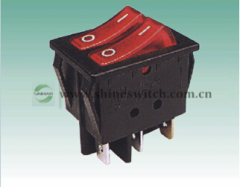 Shanghai Sinmar Electronics Double Rocker Switches 10A250VAC 3PIN Round Ship Paddle Switches