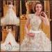 White Long Train Wedding Dresses