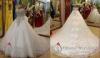 White Summer Chapel Train Sweetheart Wedding Gowns with Open Back for Ladies