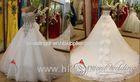 White Summer Chapel Train Sweetheart Wedding Gowns with Open Back for Ladies