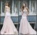 Romantic Mermaid Sweetheart Sweep Train Wedding Dresses with Flower Lace Applique