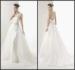 Sheath White Scoop Lace Womens Wedding Dresses With Beading Sequins Sash Backless Sweep Train Bridal