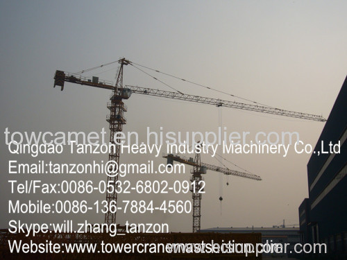 Fixing Type Self Climbing Tower Crane 6 tons Stone Bolt For Construction