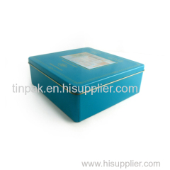 wholesale large cosmetic tin box for mask