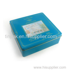 wholesale large cosmetic tin box for mask