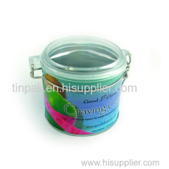 round superb green tea tin box supplier