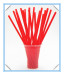 red color jumbo plastic drinking straws