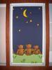 Manual Cartoon Patterned Roller Blind , Fire-retardant Fabric Blind