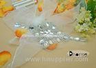 Sew On Bling Bling Rhinestone Beaded Applique With Mesh Back For Wedding Dress