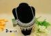 Decorative Gold Chunky Statement Beaded Collar Necklace For Ladies Suit