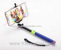 Stainless steel Handheld Selfie Stick Bluetooth Monopod With Audio cable for iPhone