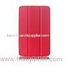 super slim magnet pu leather Protective Tablet Cases for LG g pad 7.0 V400 Red