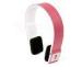 2.4G Bluetooth 3.0 + EDR Over Ear Headsets for Smartphone Tablet PC Pink