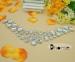 Sew On Crystal Wedding Dress Beaded Appliques with Rhinestone