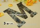 Brown Iron On Applique Patch For Gamrnent Decoration , Letter M shape
