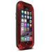 Red protective waterproof Aluminum metal cell phone cases covers for iPhone 6