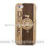 Camera Pattern Detachable Wood Cell Phone Cases Protective Cases for iPhone